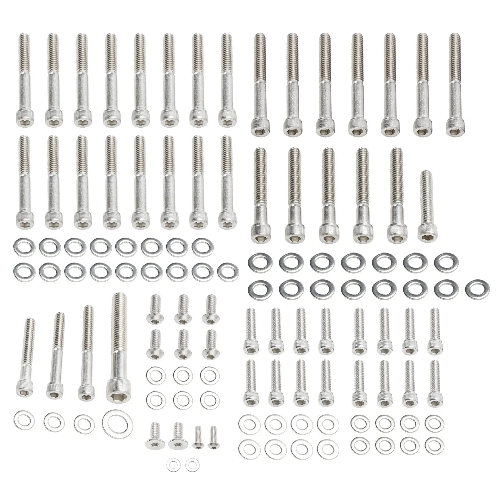 Complete Engine Socket-Head Bolt Set for Sportster XL 883 1200 (2004–2022)