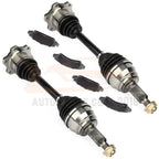 Front CV Axle Shaft & Brake Ceramic Pads for GMC Yukon (2011–2014)