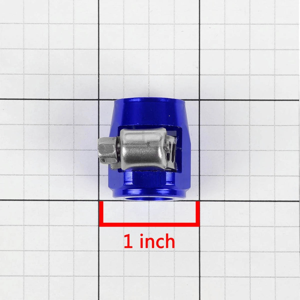 6AN Push On Hose End Cover Clamp Finisher for Universal Applications