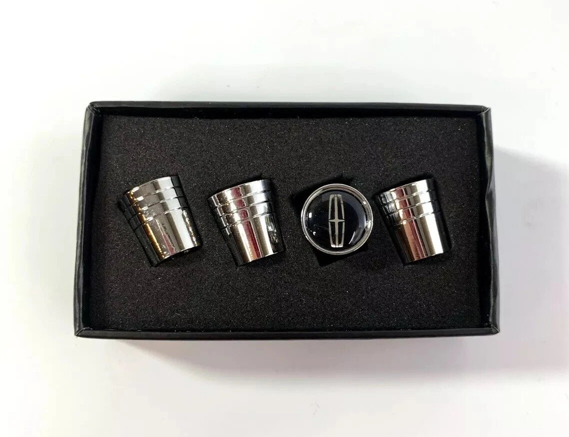 Valve Stem Caps Premium Chrome Tapered for Lincoln (2009–2020)