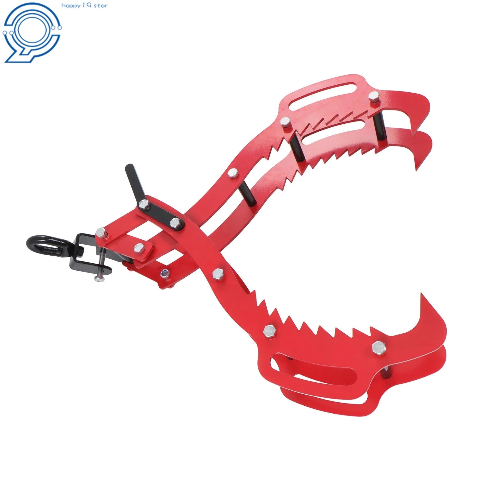 32" Heavy Duty Log Lifting Tongs for Tractor (Adjustable 4 Claw)