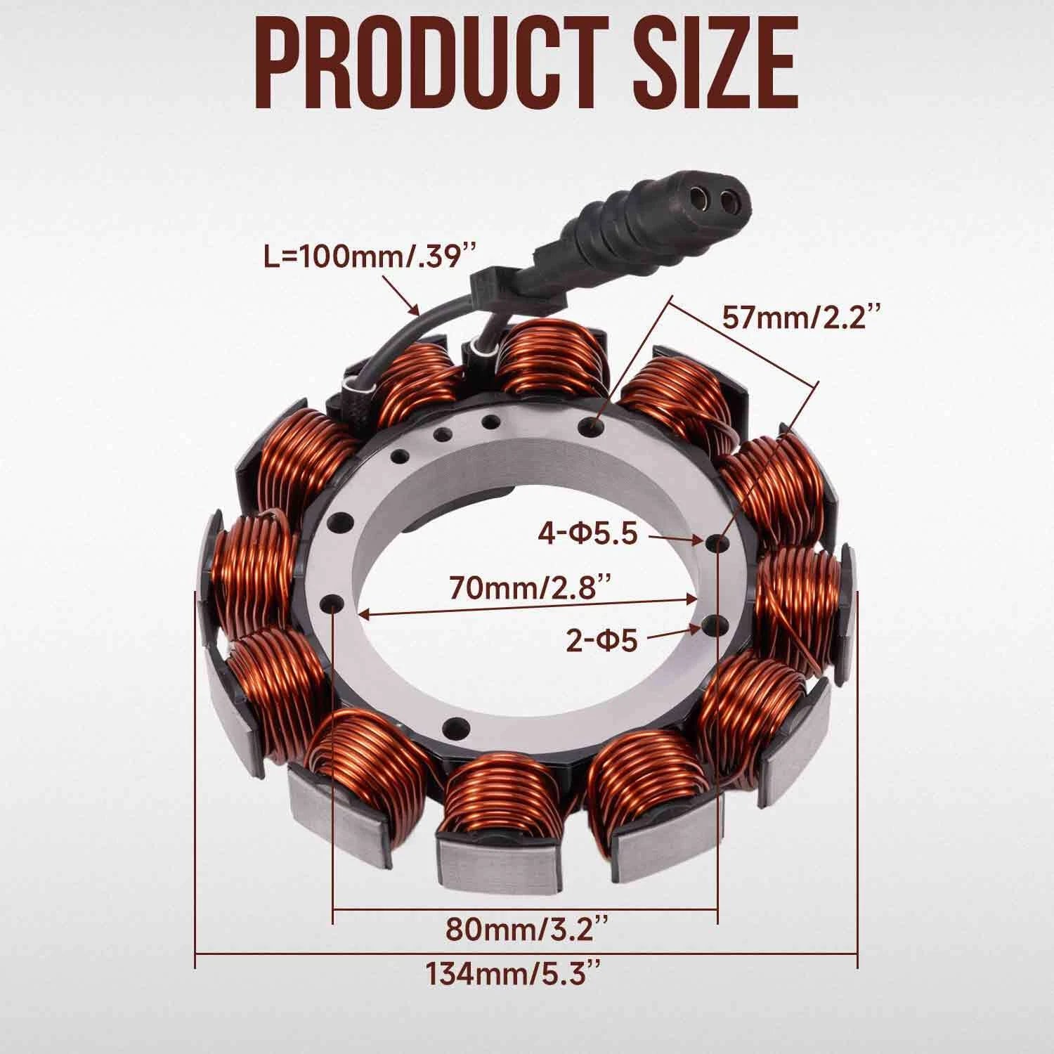 Stator Coil for Harley FLHTC Electra Glide Classic (1991–1996) 29970-88D 29970-88