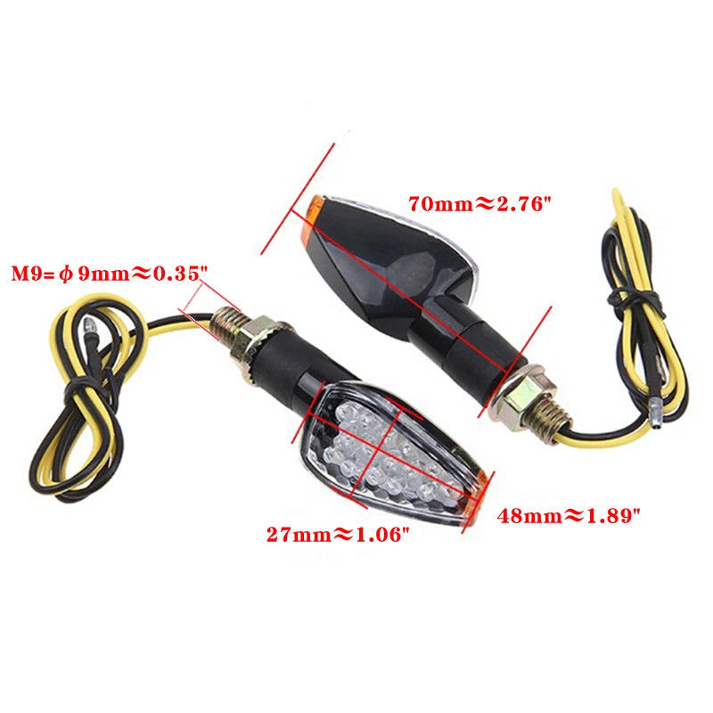 LED Bullet Mini Turn Signal Brake Light for Bobber Cafe Racer