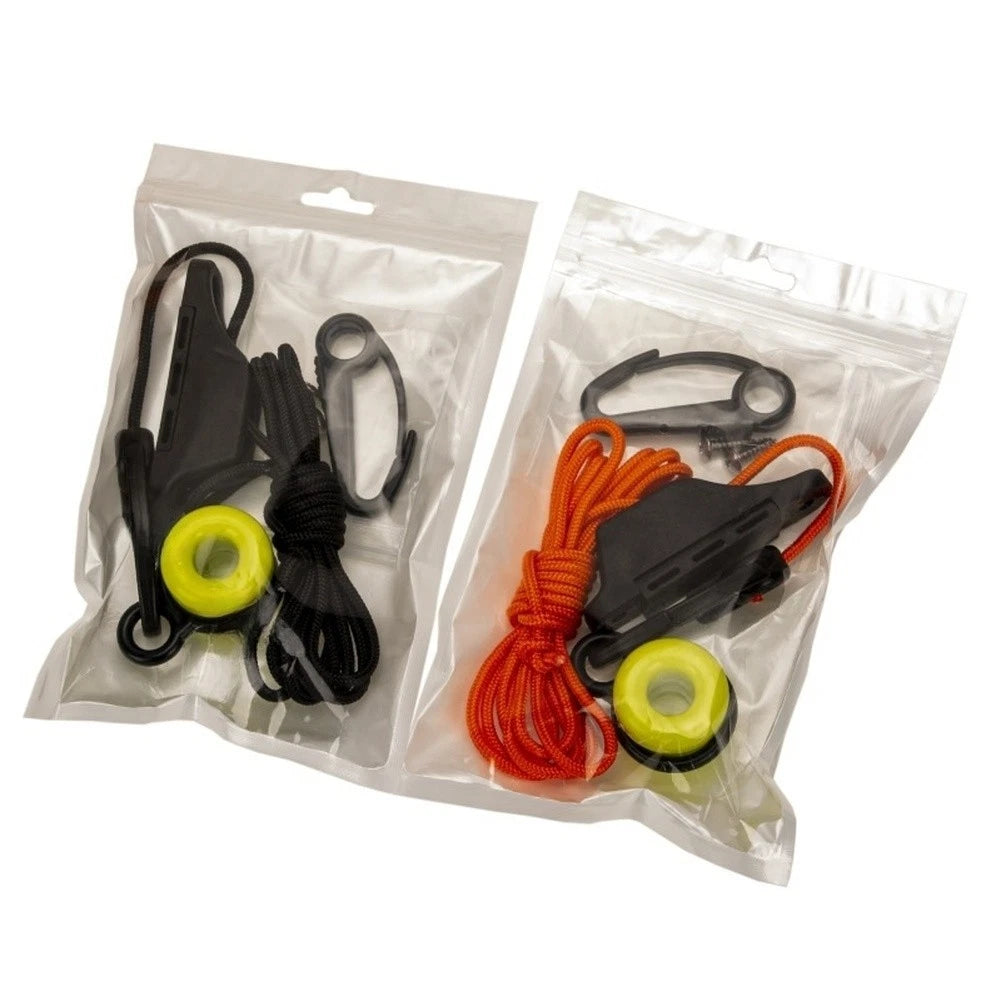 Nylon Retriever for Trolling Weights on Boats and Kayaks (Black Orange)