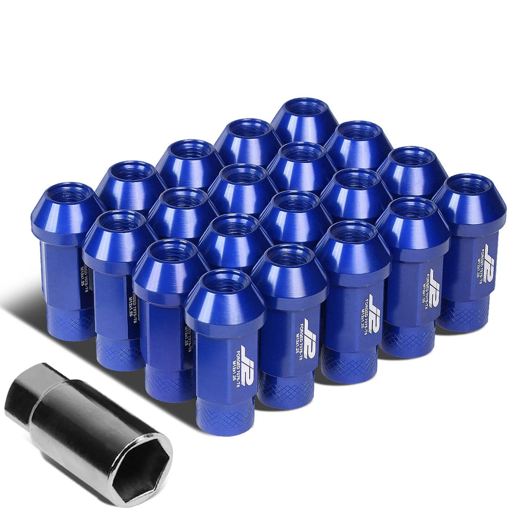 20Pcs J2 7075-T6 Forged Aluminum M12x1.25 Open-End Lug Nut Set for