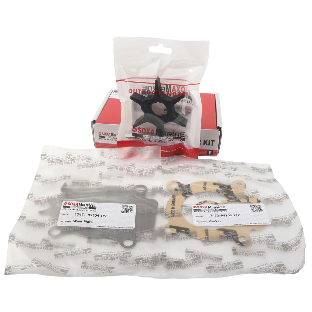 Water Pump Impeller Repair Kit for Suzuki DT 75 85 HP (2-Stroke) (17400-95351)