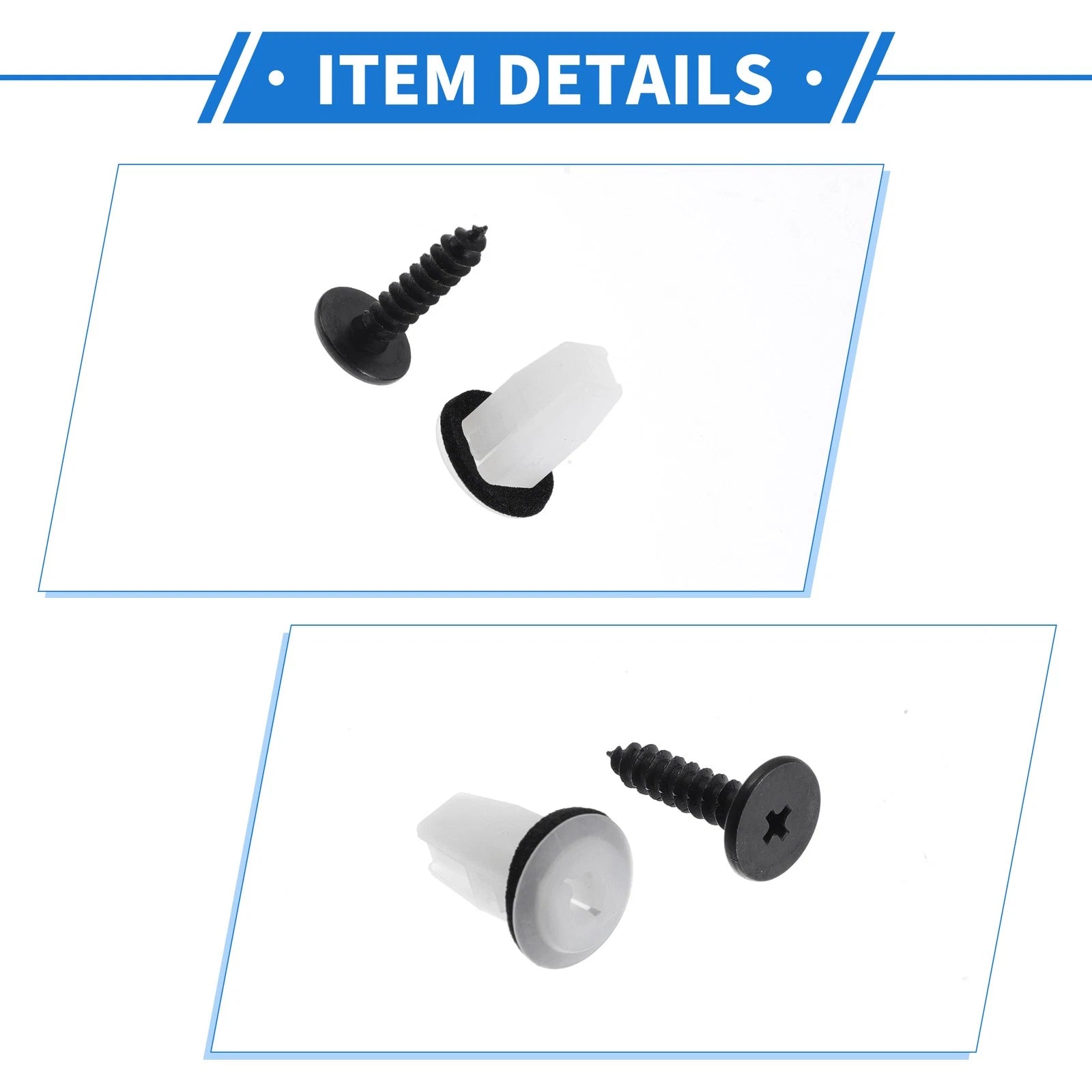 Set of 10 Fender Liner Splash Shield Bumper Cover Screws for Honda Accord 