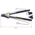 5000 lb Adjustable Tow Bar for Truck Trailer Car (Tow Bar with Chain)