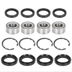 4x Front/Rear Bearing w/Circlip for Kawasaki Bayou 300 400 Prairie 300 400 (1990–2006)
