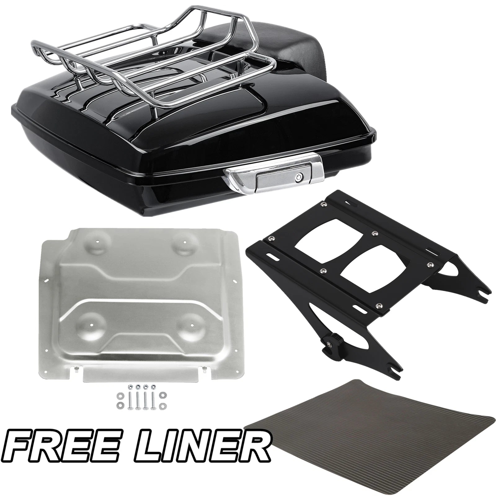 Razor Trunk Pad Mount Rack Plate for Harley Road Glide (2014–2023)
