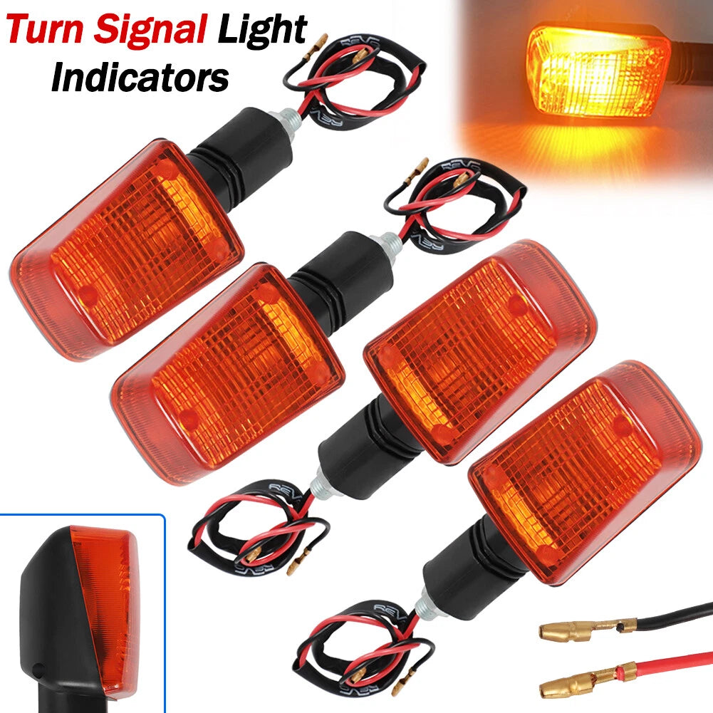 Set of 4 Turn Signals for Suzuki DR125 DR200 DR250 DR350 DR650 GSXR750 GSXR1100