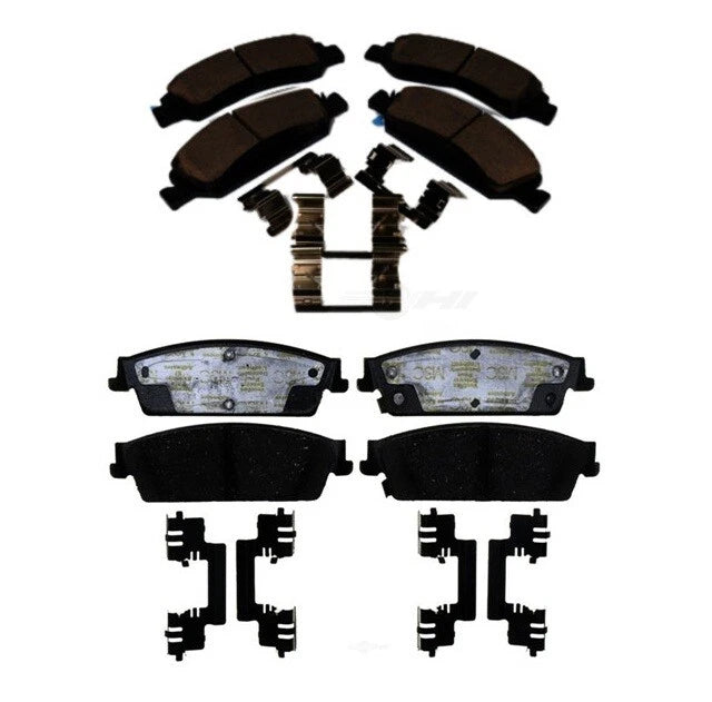 Set of 4 Brake Pad Sets for Cadillac Escalade, GMC Yukon, Chevy Tahoe (2002–2020)