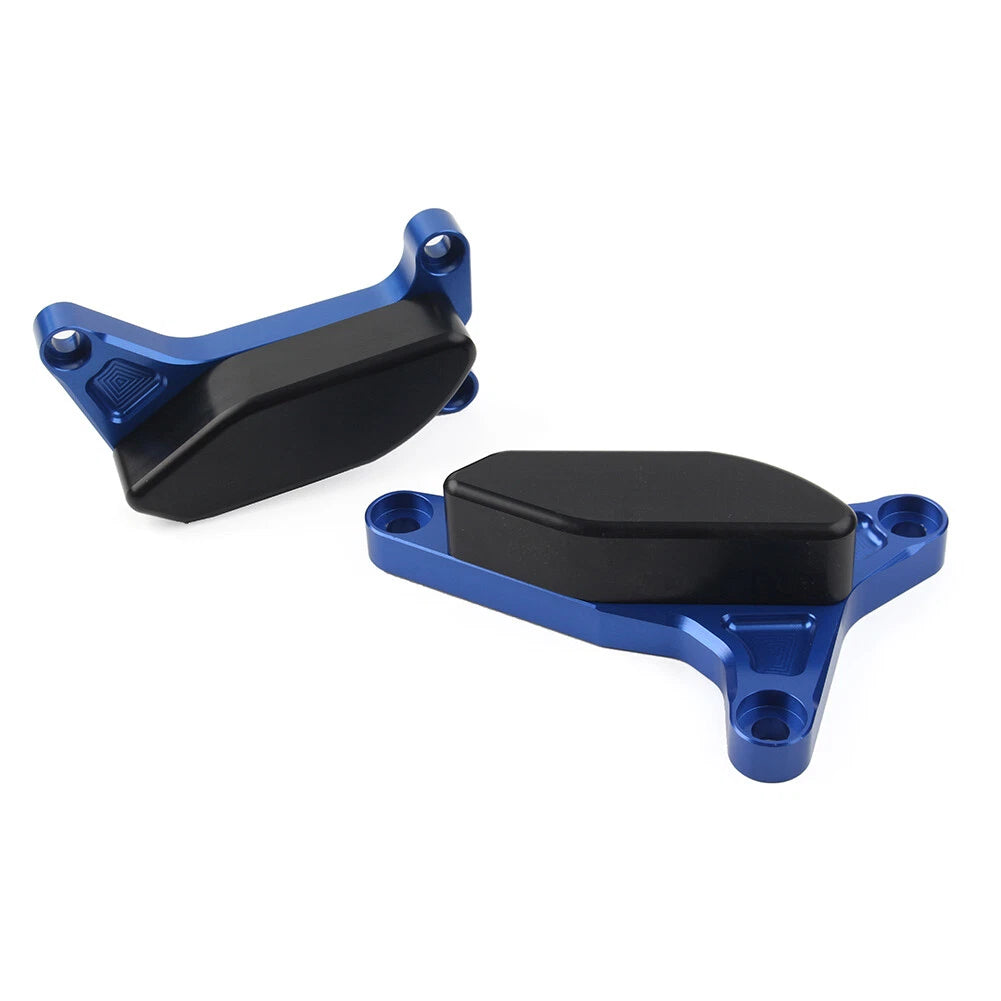 CNC Blue Engine Case Slider Protector Cover for Yamaha FZ1 FZ8 (2006–2016)
