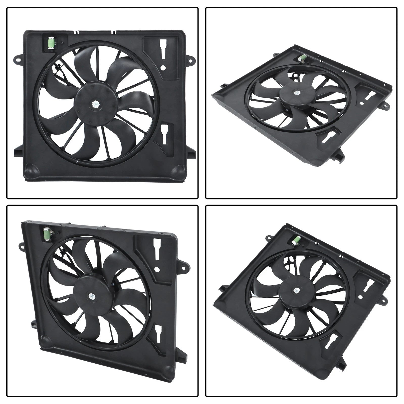 Radiator Cooling Fan Assembly for Jeep Wrangler JK (2007–2011)