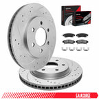 Rear Disc Brake Rotors & Ceramic Pads for Chevy Traverse GMC Acadia (2009–2017)