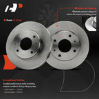Front Disc Brake Rotor & Ceramic Pads for Kia Optima (2001-2002)