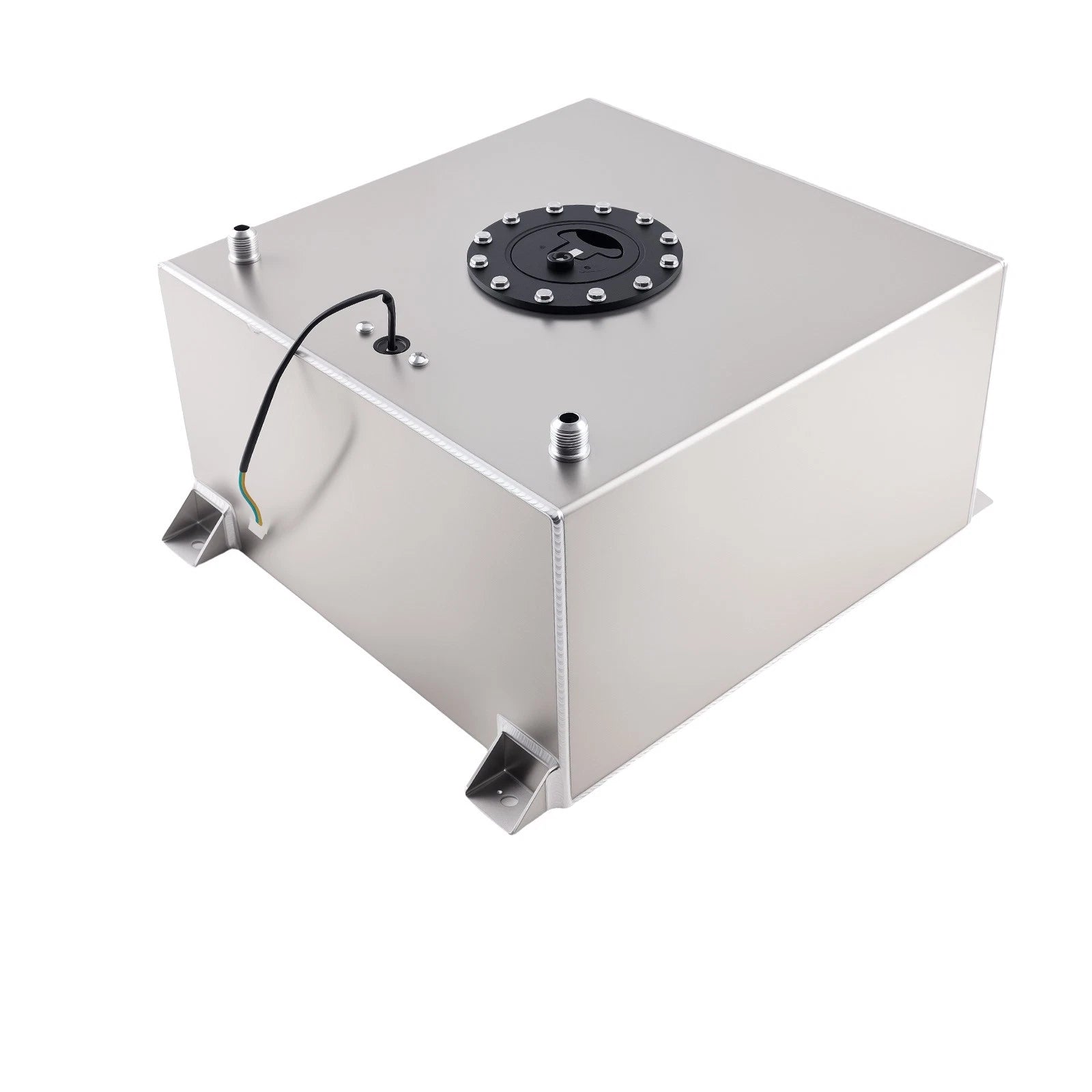 10 Gallon Aluminum Racing Fuel Tank for Hot Rod (16.5x16.5)