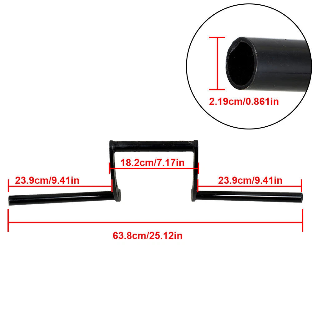 7/8" Retro Motorcycle Z Bars Handlebar for Chopper (Universal)