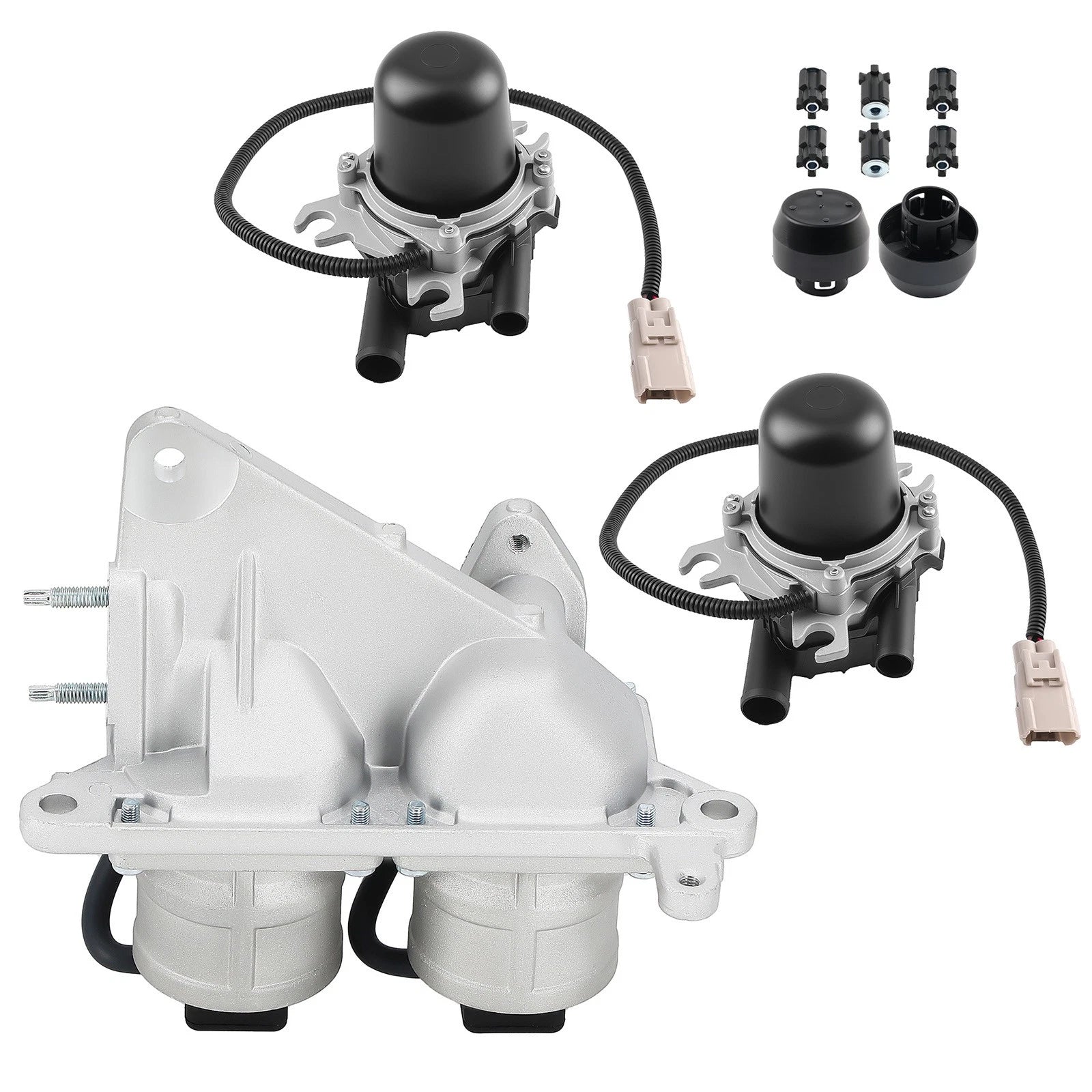 2pcs Secondary Injection Air Pump & 1 Air Injection Valve for Toyota Tundra (2000–2006)