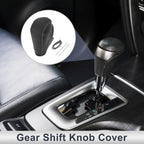 Gear Shift Knob Cover for BMW 3 Series (2004-2012) Black Grey Faux Leather