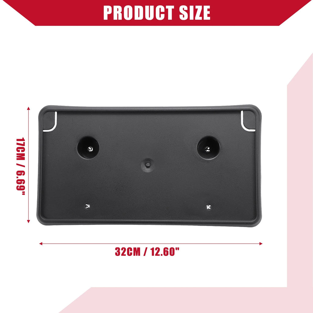 License Plate Frame Bracket for Dodge Ram (2013–2022) Plastic Black