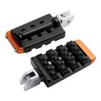 Black Driver Foot Pegs for Harley Softail Street Fat Bob (2018–2025)