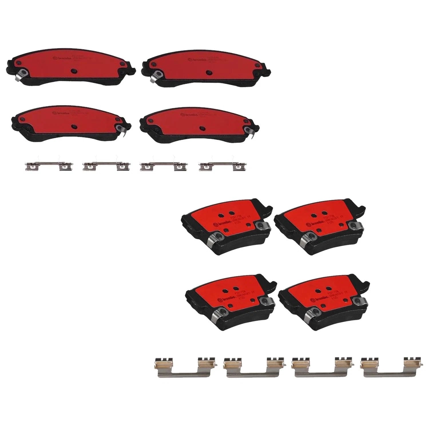 Set of 4 Brembo Ceramic Brake Pads for Dodge 300 Challenger Charger Magnum (–)