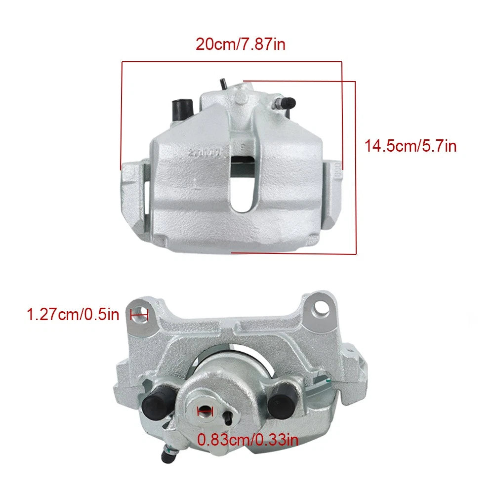 2X Brake Caliper Set w/Bracket for Volkswagen Passat 2.0L (2006–2008)