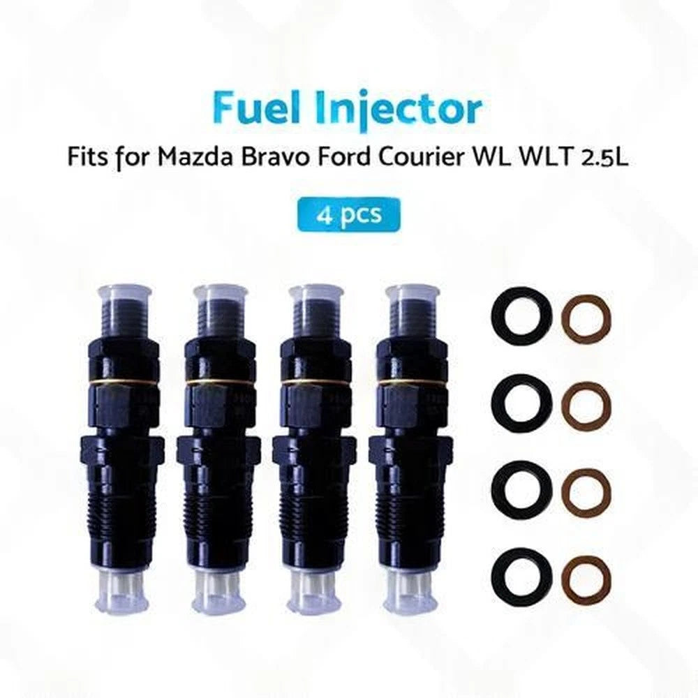 4X Fuel Injectors for Mazda Bravo Ford Courier (WL WLT 2.5L Diesel)