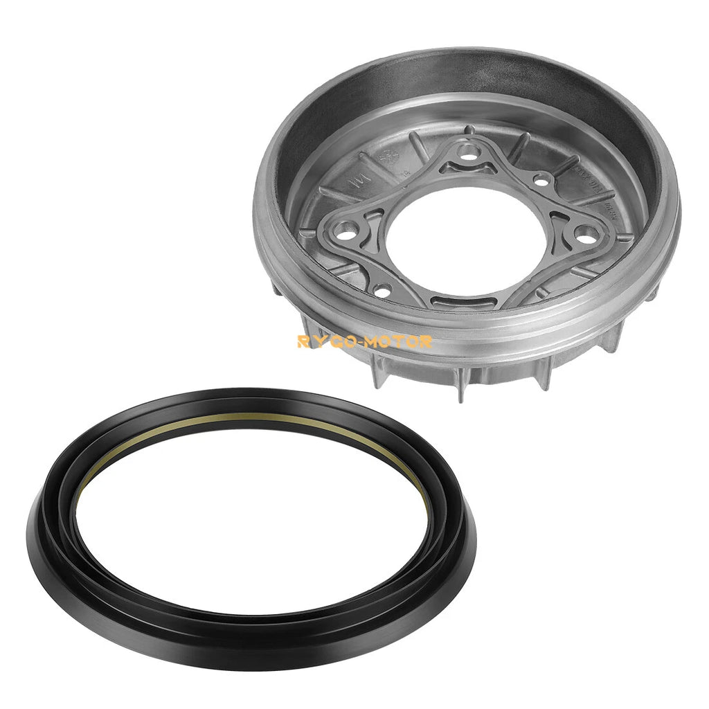 Front Brake Drum & Dust Seal for Honda Rincon 650 TRX650FA TRX650FGA (2003–2005)