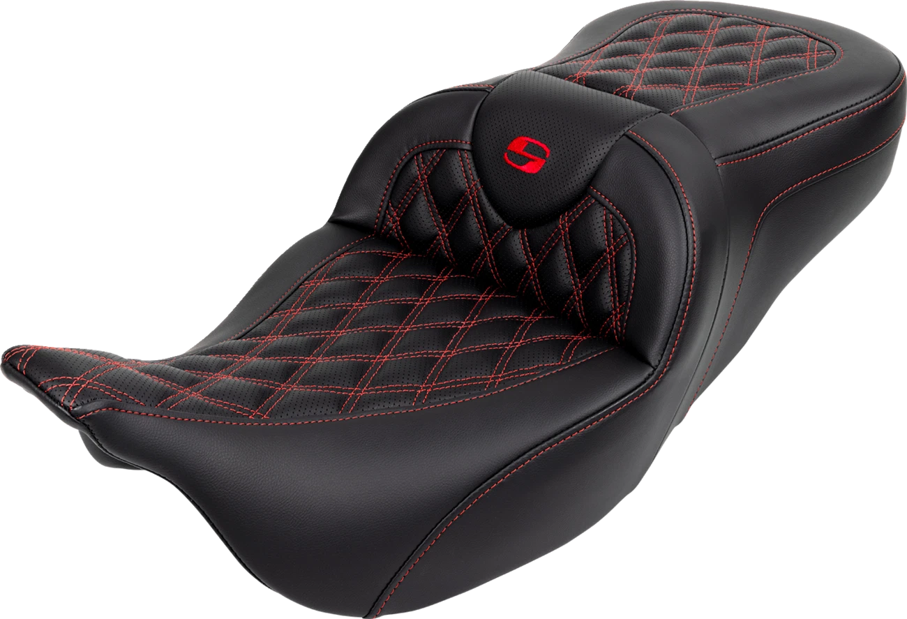 SADDLEMEN Roadsofa Seat with Backrest for FL (2008–2023) 808-07B-182B4