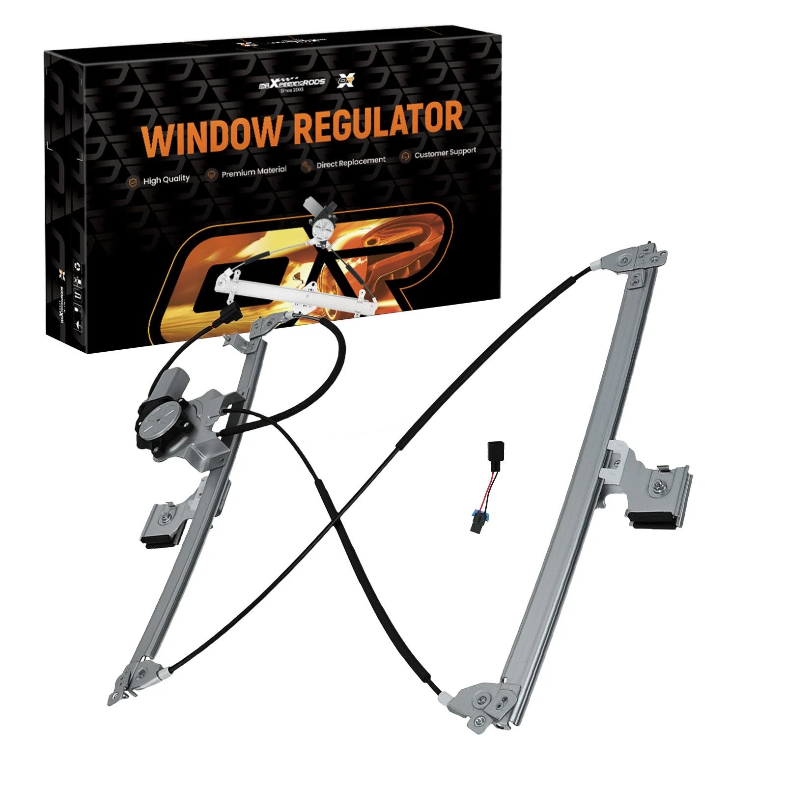 Rear Left Window Regulator with Motor for Chevy Silverado GMC Sierra Yukon (2001–2007)