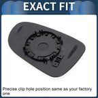 Right White Mirror Glass for Volkswagen Sharan (2010–2020) & Seat (2010–2020)