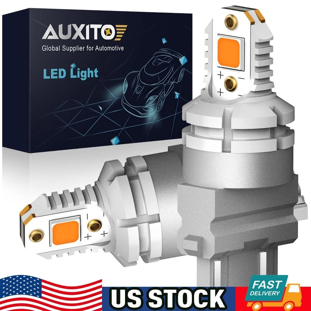 2X AUXITO 3157 Amber LED Turn Signal Light Bulbs for