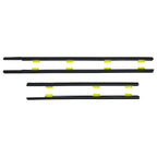 Set of 4 Window Weatherstrip for CR-V 2002–2006 (Outer Black)