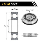 Deep Groove Ball Bearing 10x35x11mm for Scooter Skateboard (P5)