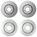 Hella Brake Rotors Kit 312mm Front 269mm Rear for Audi A6 Quattro (2000–2004)