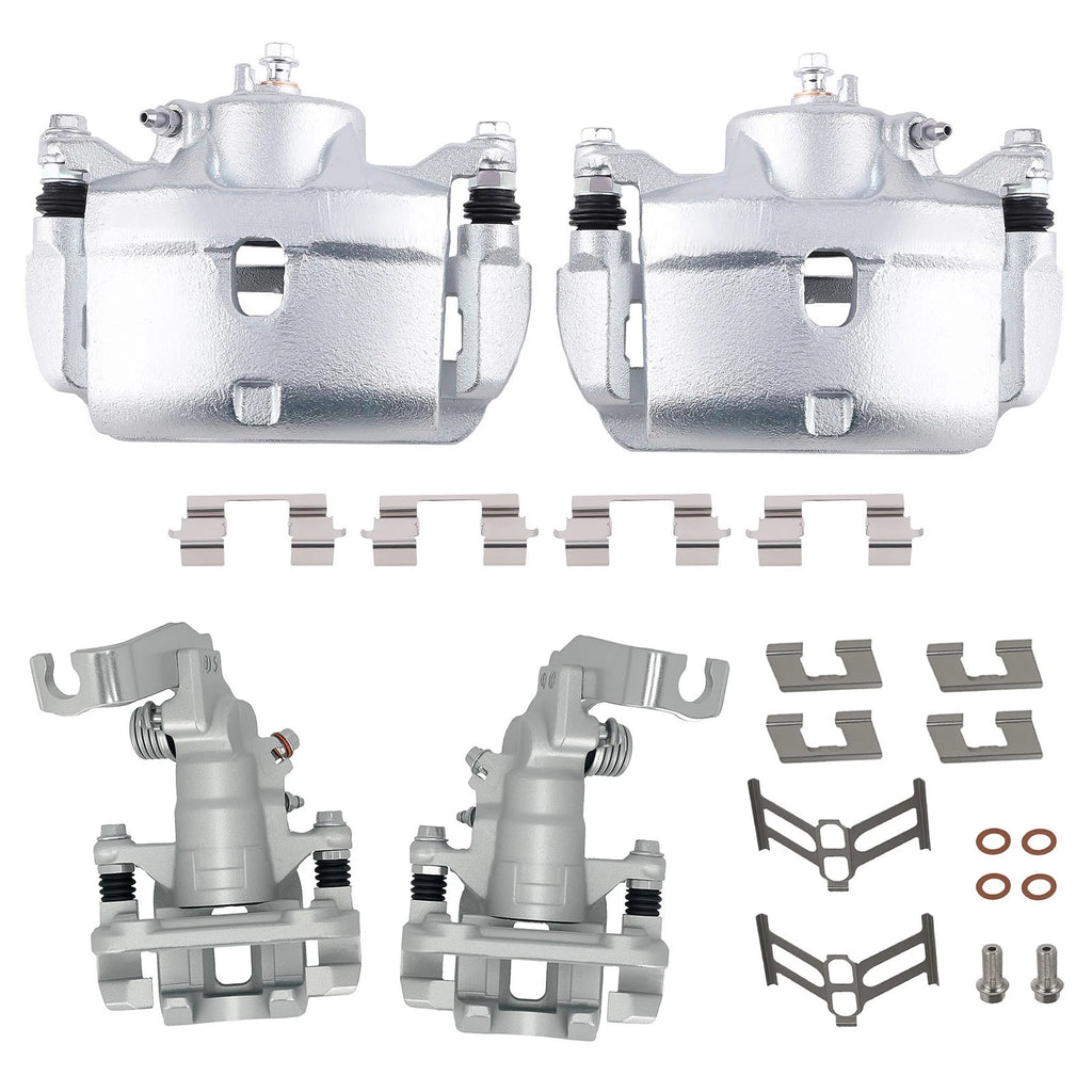 Front Rear Brake Calipers for Honda Accord (2003–2007) 2.4L w/ Hardware