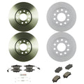 Set of 4 Bosch Quietcast Disc Brake Pads & Rotors for Audi A4 (2005)
