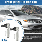 2X Front Outer Tie Rod End ES3438 for Nissan Altima 