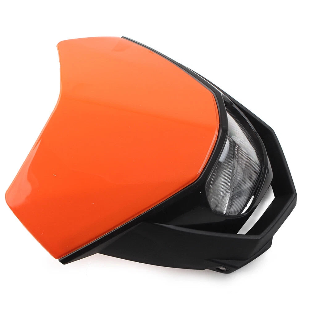 1x Motorcycle Universal Headlight for Supermoto Dirt Bike