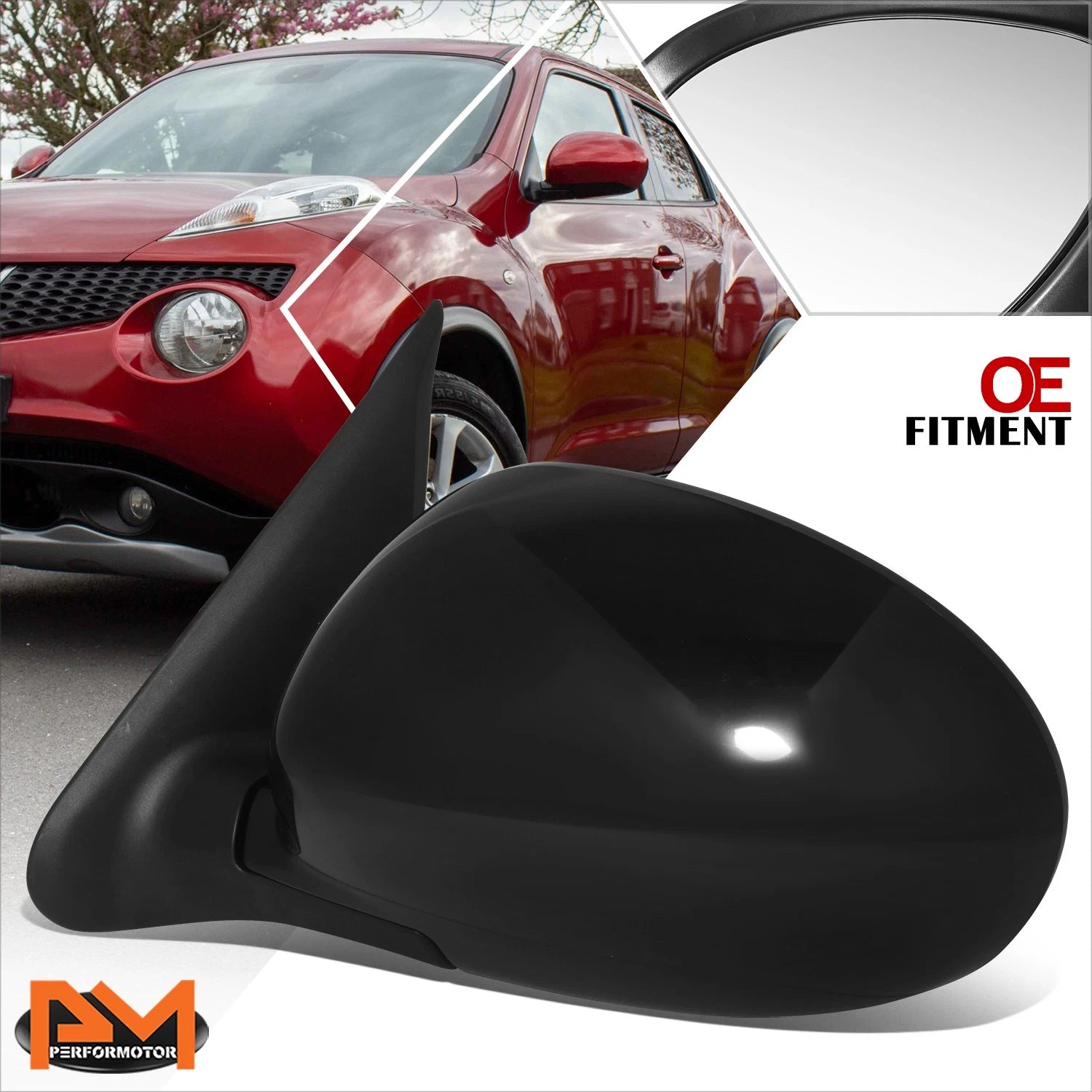 Power Adjust Heated Side Rear View Mirror for Nissan Juke (2011–2014)
