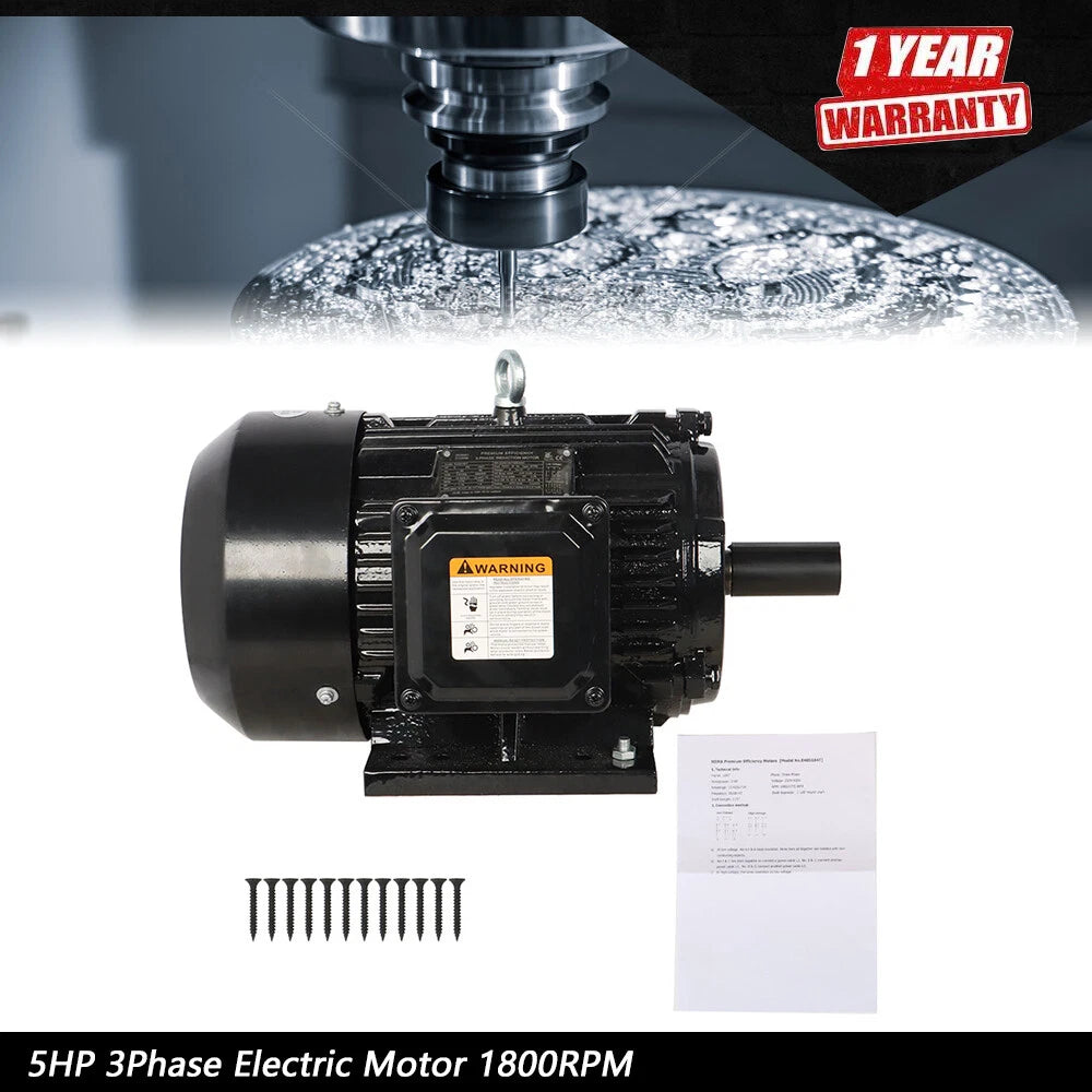 Electric Motor for 3 Phase Applications (1800 RPM, 230/460 Volt)