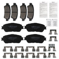 8pcs Ceramic Brake Pads Set for Toyota Sienna (2004–2010) w/Hardwares