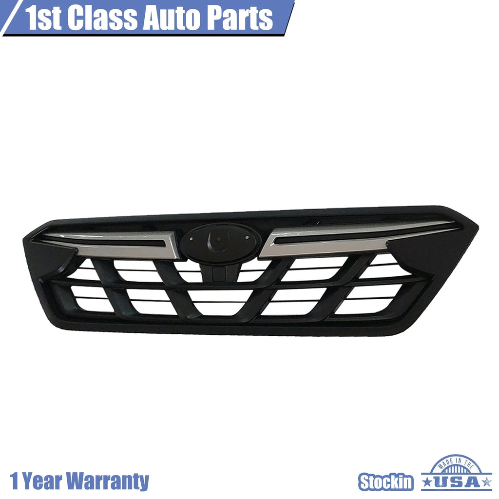 Front Bumper Grille for Subaru Crosstrek (2021-2023) Silver & Black Trim