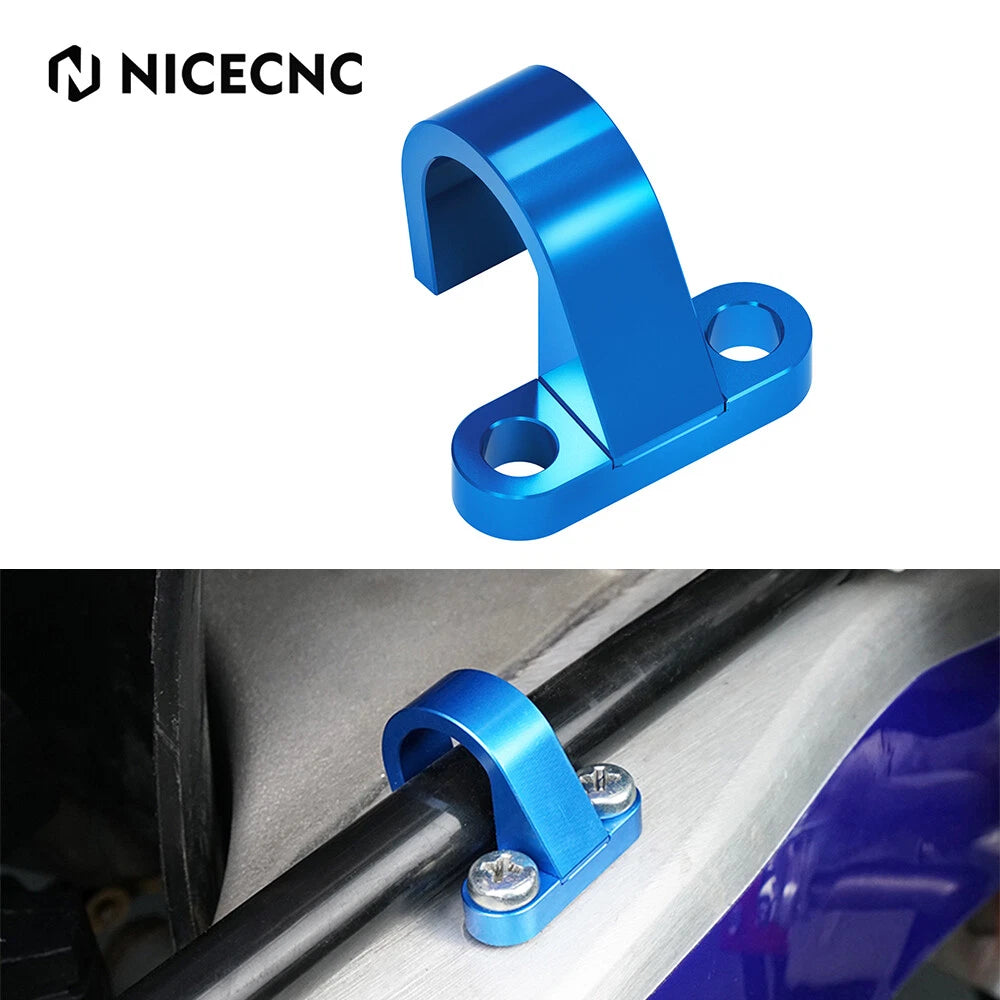 CNC Rear Brake Hose Line Guide Clamp for Yamaha YZ80 YZ85 YZ125 YZ250 (2002–2022)