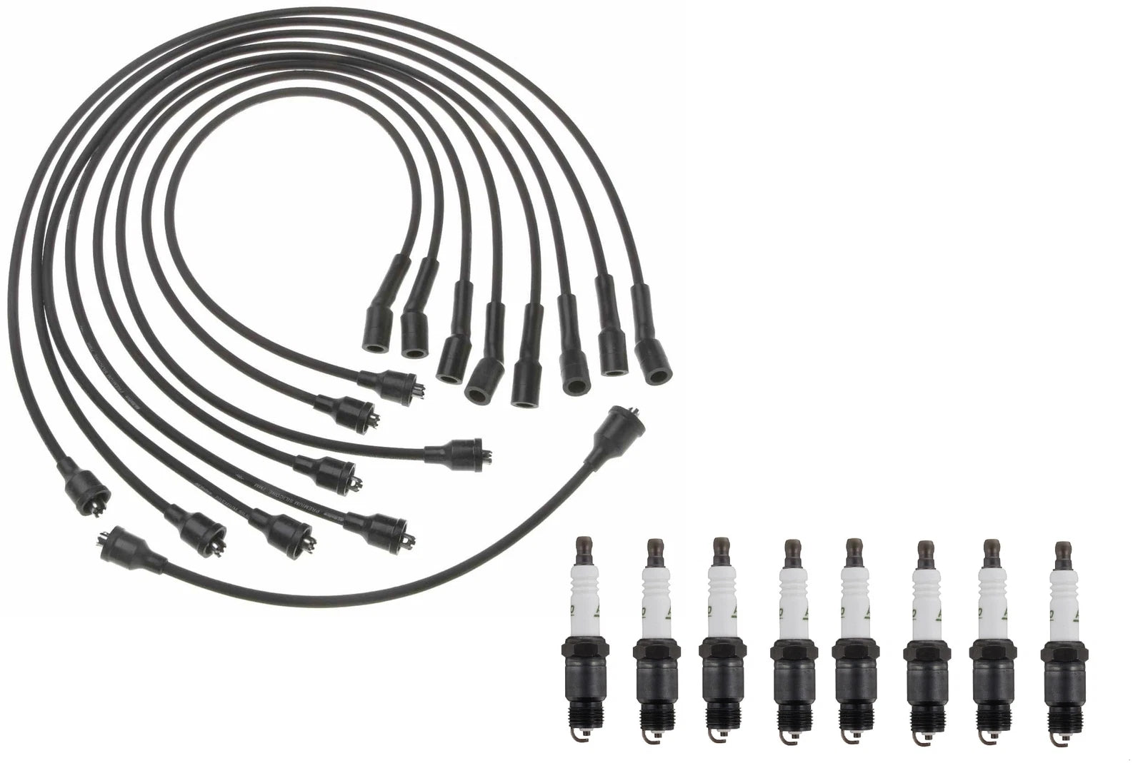 Professional Ignition Wire Set & ACDelco Spark Plugs for Chevy V8