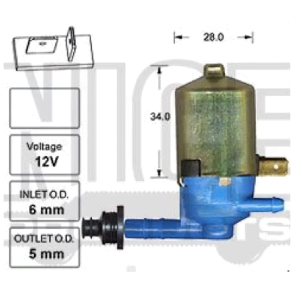 Front Windscreen Washer Pump for Toyota Hilux (1972–1977)