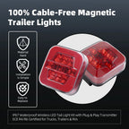 2X Magnetic LED Wireless Trailer Lights for Tow Vehicles (Universal)
