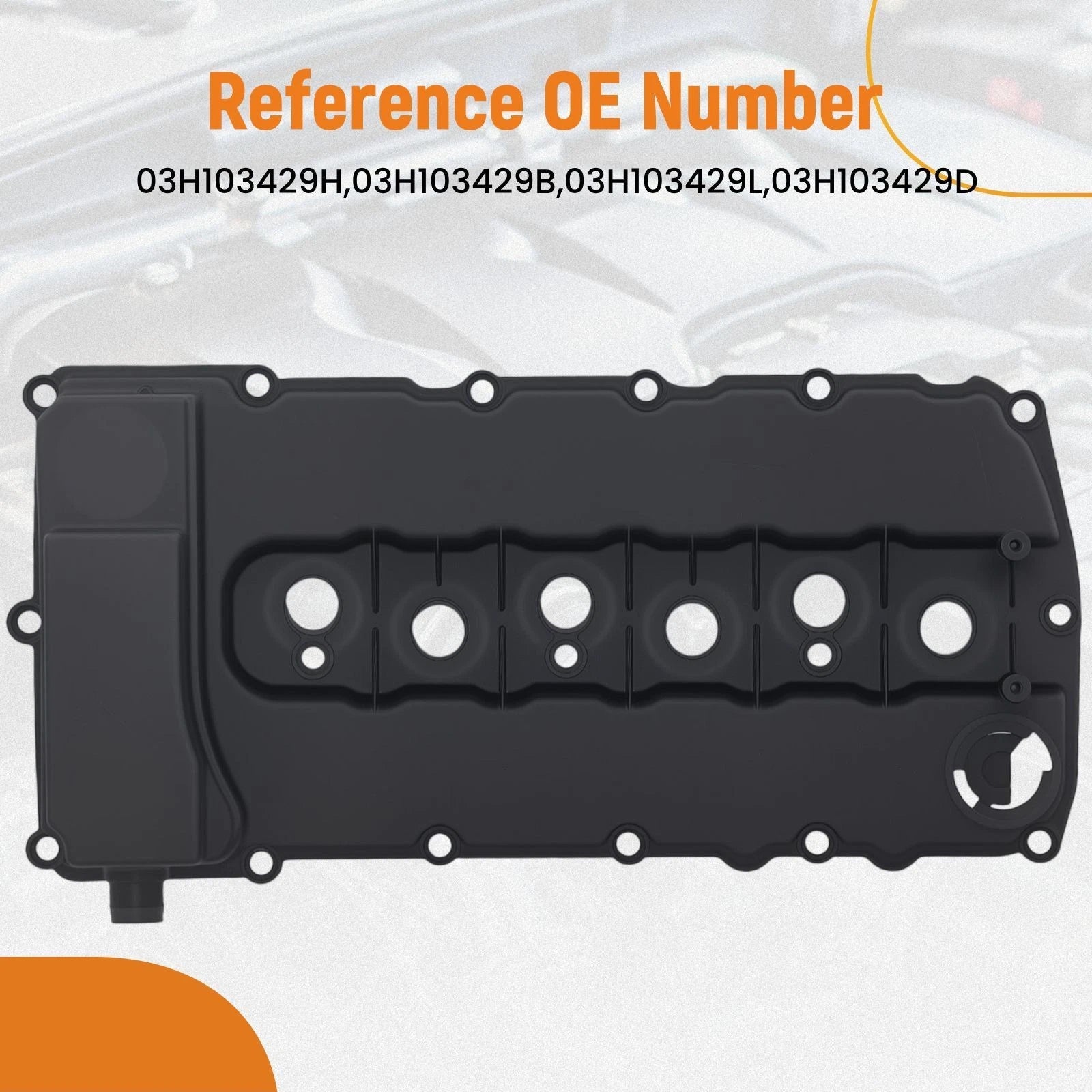 Engine Valve Cover w/ Gasket for Audi Q7 VW CC Passat 3.6L (2006–2016)